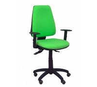 Silla Elche S bali verde pistacho brazos regulables ruedas de parquet