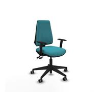 Piqueras y Crespo - Silla ergonómica certificados Elche con Brazos 1D, Respaldo Regulable en Altura, Mecanismo Asincro, Ideal para Personas Altas y Uso operativo.