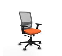 Piqueras y Crespo Silla ergonómica Haches para Trabajo en casa, cómoda y postural, con Respaldo Fijo, Brazos 2D y Mecanismo Sincro/Traslack, Ideal para 8 Horas de Uso y 100 Kg