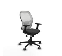 Piqueras y Crespo Silla ergonómica Jorquera para Trabajar, Ideal para Personas Altas, con Respaldo Fijo, Apoyo Lumbar 1D, Brazos 2D, Mecanismo sincro 5 Posiciones, soporta hasta 120 Kg
