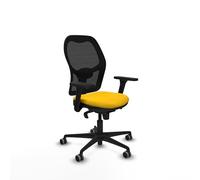 Piqueras y Crespo Silla ergonómica pequeña Jorquera para Personas Bajas, Ideal para Trabajar de pie, con Respaldo Fijo, Apoyo Lumbar 1D, Brazos 3D y Mecanismo sincro 5 Posiciones, hasta 120 Kg