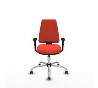 Piqueras y Crespo - Silla ergonómica Plegable Elche con Brazos 1D, Mecanismo Asincro, Respaldo Regulable en Altura, Ideal para sillas y escritorios ergonómicos.