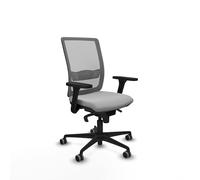 Piqueras y Crespo Silla ergonómica postural Oficina Haches con Brazos 3D, Mecanismo sincro 5 Posiciones, Apoyo Lumbar L1D y Respaldo Fijo, Ideal para 8 Horas de Uso y Peso máximo de 100 Kg