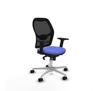 Piqueras y Crespo Silla Escritorio Color Crema Jorquera ergonómica para Trabajar en casa, Ideal para Personas Altas, con Respaldo Fijo, Apoyo Lumbar 1D y Mecanismo sincro 5 Posiciones, hasta 120 Kg