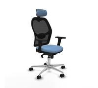 Piqueras y Crespo Silla Escritorio Junior Jorquera con Brazos 2D, cabecero 2D, Apoyo Lumbar 1D y Respaldo Fijo, Ideal para 24 Horas de Uso y Peso máximo de 120 Kg en Color Atractivo