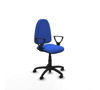 Piqueras y Crespo Silla Escritorio pequeña Aýna con Respaldo Regulable en Altura, Brazos fijos y Mecanismo de Contacto Permanente, Ideal para 4-6 Horas de Uso, hasta 100 Kg