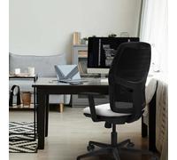 Piqueras y Crespo - Silla Escritorio Roja Alfera con Brazos 1D, Apoyo Lumbar Regulable en Altura. Equipado con Sincro 4 Posiciones y Espuma de Corte. con Ruedas 65Mm Nailon. Negro/Rojo