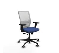 Piqueras y Crespo Silla Haches: la opción Escritorio, Ideal para Estar Mucho Tiempo Sentado, con Respaldo Fijo, Apoyo Lumbar L1D y Brazos 2D, Todo en un Acabado Retro