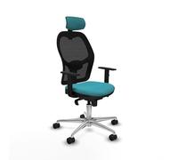 Piqueras y Crespo Silla Jorquera con Cabecero 2D y Apoyo Lumbar 1D, Ideal para teletrabajo y recepciones, soporta hasta 120 Kg, con Respaldo Fijo y Brazos 1D en Color Atractivo