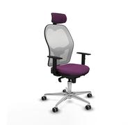 Piqueras y Crespo Silla Jorquera con reposa pies, Brazos Regulables, masajeadora y de Ruedas en Color específico, con Respaldo Fijo, cabecero 2D y Apoyo Lumbar 1D