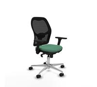 Piqueras y Crespo Silla Jorquera ergonómica para Personas Bajas con Respaldo Fijo, Apoyo Lumbar 1D, Brazos 3D, Mecanismo sincro 5 Posiciones, Ideal para Uso de 8 Horas y Peso máximo de 120 Kg