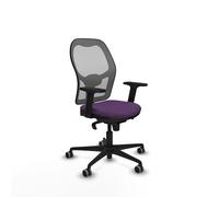 Piqueras y Crespo Silla Jorquera ergonómica para producción con Respaldo Fijo, Apoyo Lumbar 1D, Brazos 2D, Mecanismo sincro 5 Posiciones, 120 Kg, 8 Horas de Uso, Color tapizado