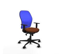 Piqueras y Crespo Silla Jorquera ergonómica Plegable para 8 Horas de Uso, Respaldo Fijo, Apoyo Lumbar 1D, Brazos 1D, Mecanismo sincro 5 Posiciones, Peso máximo 120 Kg, Color Atractivo