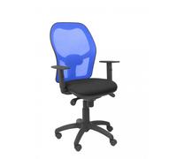 PIQUERAS Y CRESPO - Silla Jorquera malla azul asiento bali negro