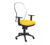 PIQUERAS Y CRESPO - Silla Jorquera malla blanca asiento bali amarillo