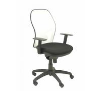 PIQUERAS Y CRESPO - Silla Jorquera malla blanca asiento bali negro