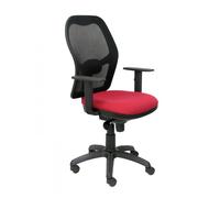 Silla Jorquera malla negra asiento bali granate