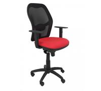 PIQUERAS Y CRESPO - Silla Jorquera malla negra asiento bali rojo