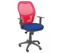 PIQUERAS Y CRESPO - Silla Jorquera malla roja asiento bali azul