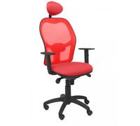 PIQUERAS Y CRESPO - Silla Jorquera malla roja asiento bali rojo con cabecero fijo