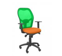 PIQUERAS Y CRESPO - Silla Jorquera malla verde asiento bali naranja