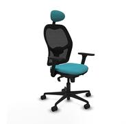 Piqueras y Crespo Silla Jorquera operativa con Respaldo Fijo, cabecero Fijo, Apoyo Lumbar 1D, Brazos 3D, Mecanismo sincro 5 Posiciones, 120 Kg, 24 Horas de Uso, Ideal para Escritorio y computación