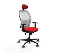 Piqueras y Crespo Silla Jorquera operativa ergonómica computación, con Respaldo Fijo, cabecero Fijo, Apoyo Lumbar 1D, Brazos 1D, Mecanismo sincro 5 Posiciones, hasta 120 Kg, 8 Horas de Uso, Color