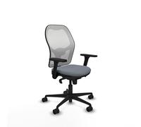 Piqueras y Crespo Silla Jorquera para Estar de pie, Mesa de Trabajo, PC y Dibujo técnico con Brazos 3D, Mecanismo sincro 5 Posiciones, Apoyo Lumbar 1D, Respaldo Fijo y Color Atractivo