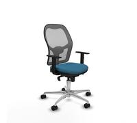 Piqueras y Crespo Silla Jorquera para Estudiar Muchas Horas con Ruedas de Silicona, Apoyo Lumbar 1D y Respaldo Fijo en Color, Ideal para Mobiliario de Escritorio en Casa