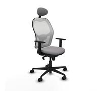 Piqueras y Crespo Silla Jorquera para Estudiar Muchas Horas, Oficina de Madera con Ruedas y Reposapies, Respaldo Fijo, Cabecero Fijo, Apoyo Lumbar 1D, Sincro 5 Posiciones, 120 Kg