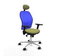 Piqueras y Crespo Silla Jorquera para Trabajar cómoda y Funcional, Ideal para Espacios pequeños, con Respaldo Fijo, cabecero Fijo, Apoyo Lumbar 1D y Brazos 3D, soporta hasta 120 Kg, Uso 24 Horas