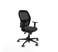 Piqueras y Crespo Silla Jorquera para Trabajar ergonómica con Brazo Regulable, Asiento ergonómico Ideal para Espacios pequeños, Respaldo Fijo y Apoyo Lumbar 1D, hasta 120 Kg, 8 Horas de Uso