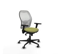 Piqueras y Crespo Silla Jorquera para Trabajar hasta 120kg con Brazos 3D, Apoyo Lumbar 1D, Respaldo Fijo y Mecanismo sincro 5 Posiciones, Ideal para Espacios pequeños