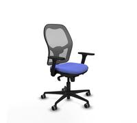 Piqueras y Crespo Silla Jorquera para Trabajar hasta 120kg con Brazos 3D, Apoyo Lumbar 1D, Respaldo Fijo y Mecanismo sincro 5 Posiciones, Ideal para Espacios pequeños