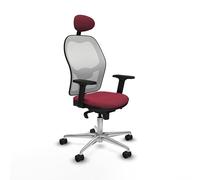 Piqueras y Crespo Silla Jorquera: Silla de Escritorio para Espacios pequeños, ergonómica y Ajustable, Ideal para Gente Alta, con cabecero Fijo, Apoyo Lumbar 1D y Respaldo Fijo en Color Atractivo