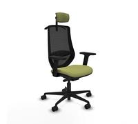 Piqueras y Crespo Silla Mardos: Ideal para 24 Horas de Uso, con Brazos 2D, Mecanismo Sincro/Traslack, cabecero CAB2D, Apoyo Lumbar L1D y Respaldo Fijo, Personas Altas