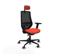 Piqueras y Crespo Silla Mardos: Ideal para Trabajar cómoda en Oficina, Espacios pequeños y con certificados, soporta hasta 120 Kg, con Brazos 2D y Mecanismo Sincro/Traslack