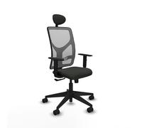 Piqueras y Crespo Silla Motilla: Ideal para Recepción y Oficina con Brazos 1D, Mecanismo Sincro 3 Posiciones, Apoyo Lumbar L1D y Respaldo Fijo