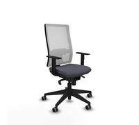 Piqueras y Crespo - Silla Oficina ergonómica Apoyo Lumbar Brazos Ajustables Modelo Horna, Respaldo Regulable en Altura, Mecanismo sincro 5 Posiciones, Ideal para Trabajo.