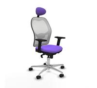 Piqueras y Crespo Silla Oficina Jorquera para Mesa de Dibujo técnico, Respaldo Fijo, cabecero Fijo, Apoyo Lumbar 1D, Brazos 2D, Mecanismo sincro 5 Posiciones, 120 Kg, 8 Horas, Color Atractivo