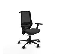 Piqueras y Crespo Silla Oficina Plegable Mardos 24 Horas 120 Kg Brazos 3D sincro/traslack sin cabecero Apoyo Lumbar 1D Respaldo Fijo