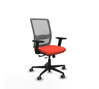 Piqueras y Crespo Silla Oficina Regulable en Altura Haches con Brazos 2D, Mecanismo Sincro/Traslack, Apoyo Lumbar L1D y Respaldo Fijo, Ideal para 8 Horas de Uso y Peso máximo de 100 Kg