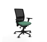 Piqueras y Crespo Silla operativa Haches con Brazos 3D, Mecanismo sincro 5 Posiciones, Apoyo Lumbar L1D y Respaldo Fijo, Ideal para Uso de 8 Horas y Peso máximo de 100 Kg