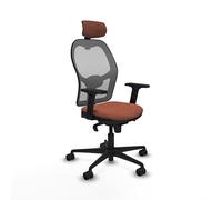 Piqueras y Crespo Silla para Adolescentes Jorquera con Respaldo Fijo, cabecero 2D, Apoyo Lumbar 1D, Brazos 2D, Mecanismo sincro 5 Posiciones, para Uso 24 Horas y Peso máximo de 120 Kg