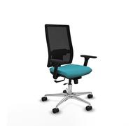 Piqueras y Crespo Silla para Trabajar cómoda Horna con Respaldo Regulable en Altura, Brazos 3D, Apoyo Lumbar 1D, Mecanismo Sincro/Traslack, 120 Kg, 24 Horas