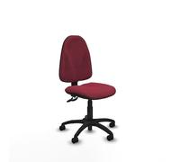 Piqueras y Crespo - Silla para Trabajar sin Brazos Algarra, operativa y Regulable, Respaldo Ajustable en Altura, Ideal para Escritorio y alzador de pies.