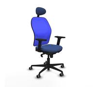 Piqueras y Crespo Sillas de computación ergonómicas Jorquera con Respaldo Fijo, cabecero Fijo, Apoyo Lumbar 1D, Brazos 2D, Mecanismo sincro 5 Posiciones, para Uso de 8 Horas y Peso máximo de 120 Kg