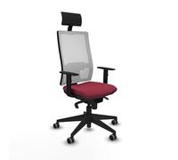 Piqueras y Crespo Sillas de Oficina Modernas: Modelo Horna con Respaldo Regulable en Altura, Apoyo Lumbar L1D, Brazos 1D y Mecanismo sincro 5 Posiciones, Ideal para Trabajar Muchas Horas