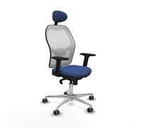 Piqueras y Crespo Sillas de Visita de Oficina Jorquera ergonómicas para PC con Respaldo Fijo, cabecero Fijo, Apoyo Lumbar 1D, Brazos 2D, Mecanismo sincro 5 Posiciones, 120 Kg, 8 Horas