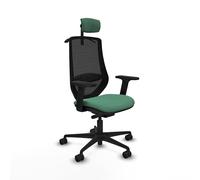 Piqueras y Crespo Sillas de Visita Oficina y sillas más cómodas de Escritorio con Respaldo Fijo, cabecero CAB2D y Apoyo Lumbar L1D, Ideales para 24 Horas de Uso y Peso máximo de 120 Kg